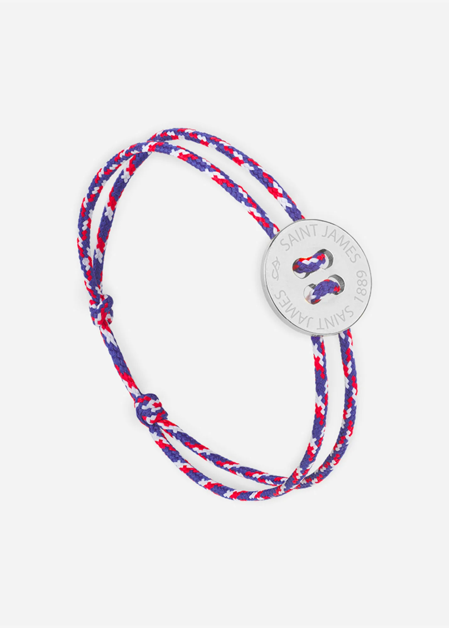 Bracelet Bouton x Le Vent à la Française (ARGENT/TRICOLORE)