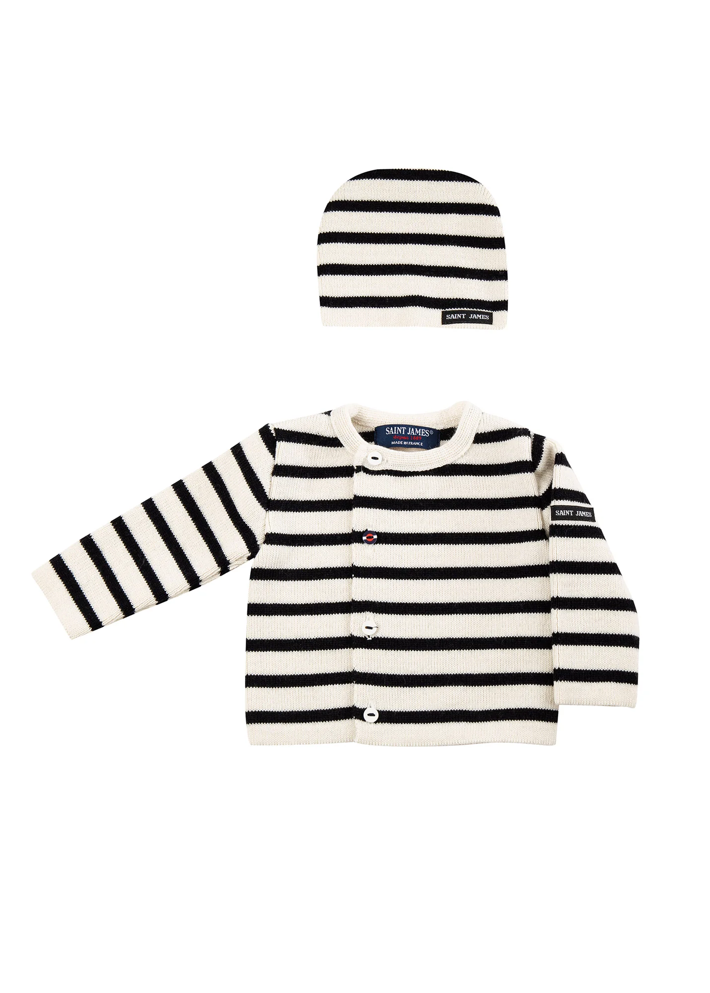 Tricot de naissance (ECUME/NAVY)