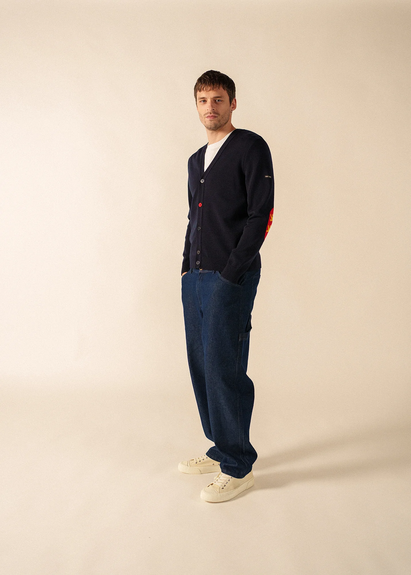 Cardigan coudières (NAVY/NORMANDIE)