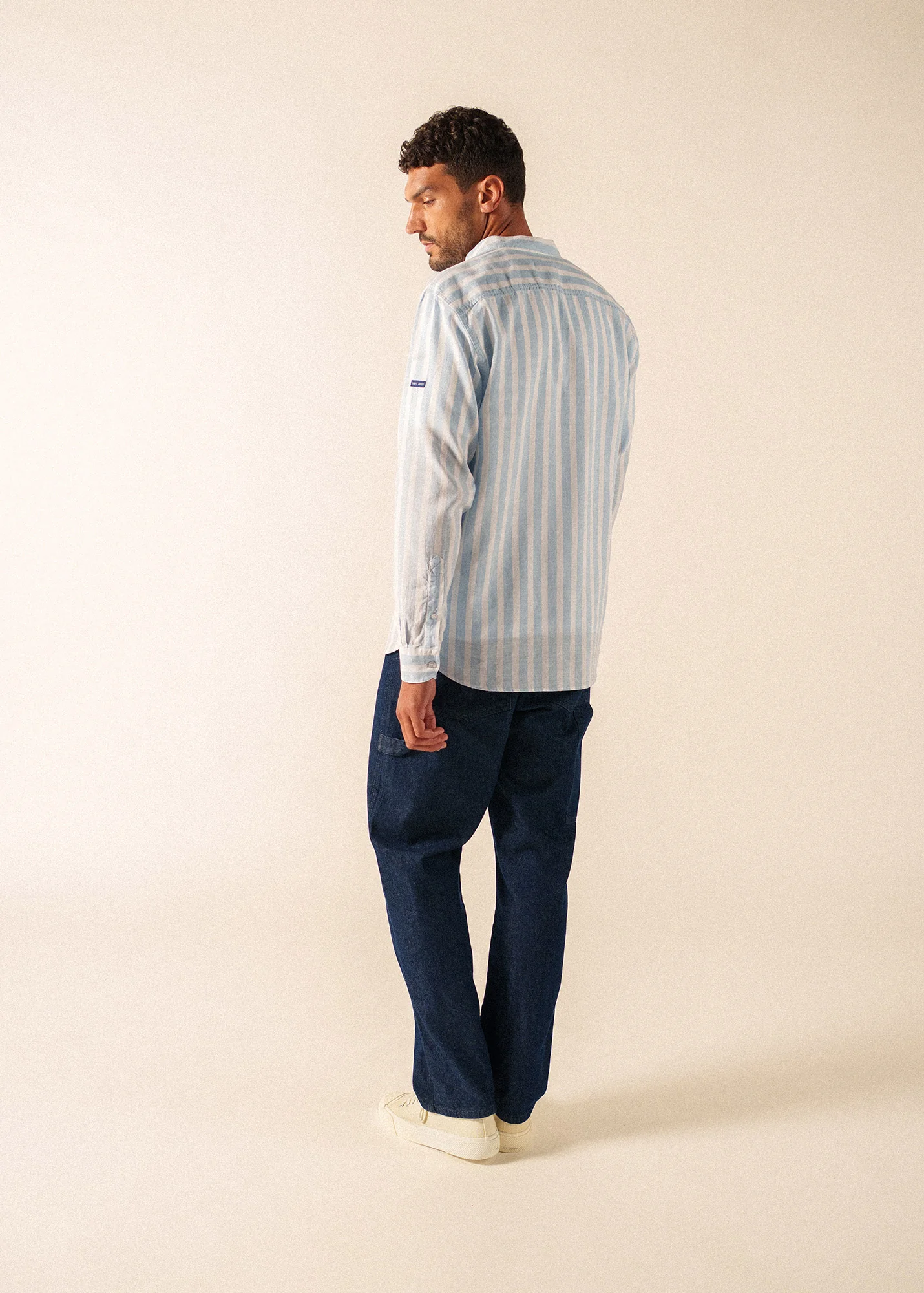 Chemise Liam (BLANC/BLEU) - Image 2