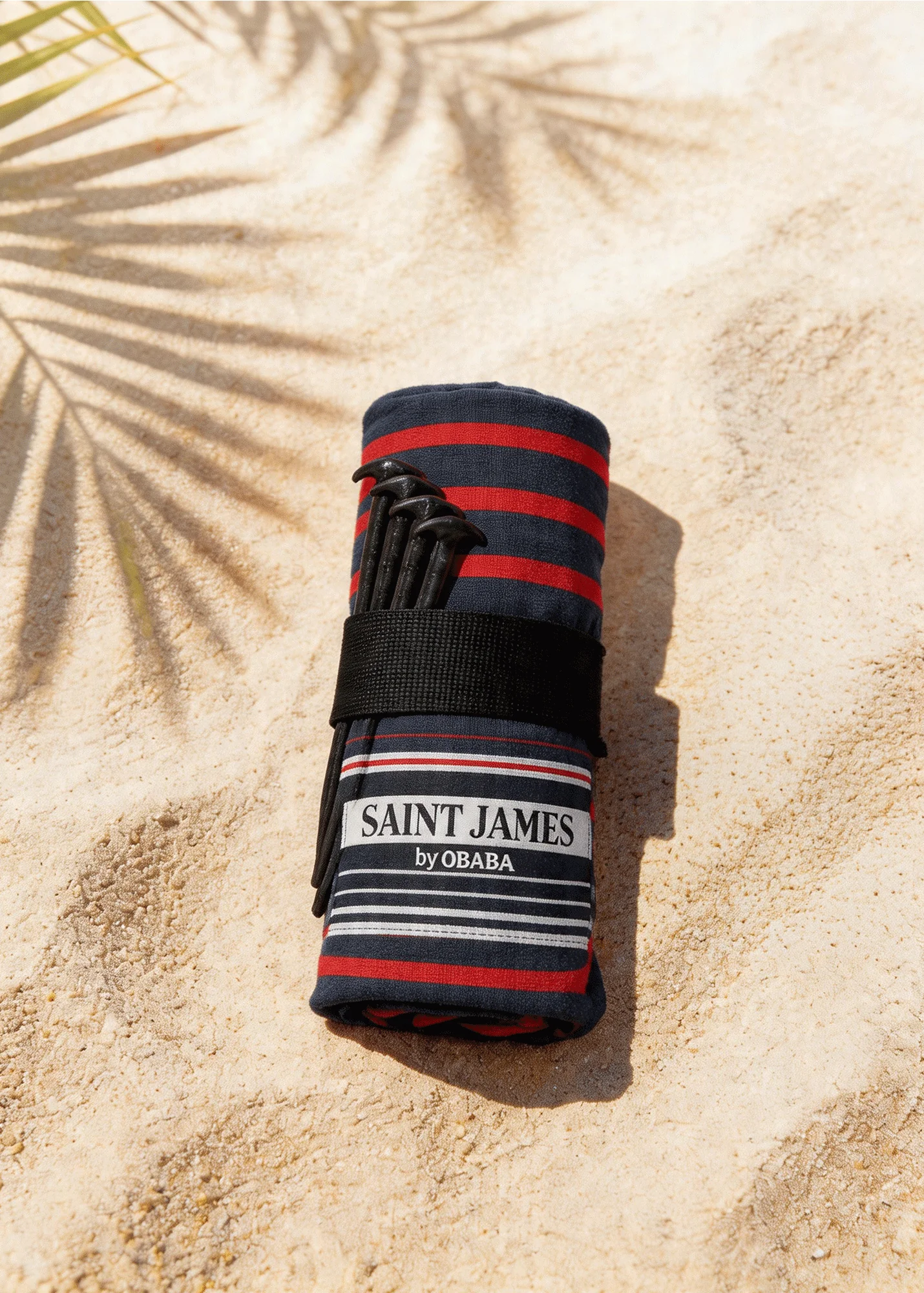 Drap de plage XXL x Obaba (MARINE/TULIPE) - Image 3