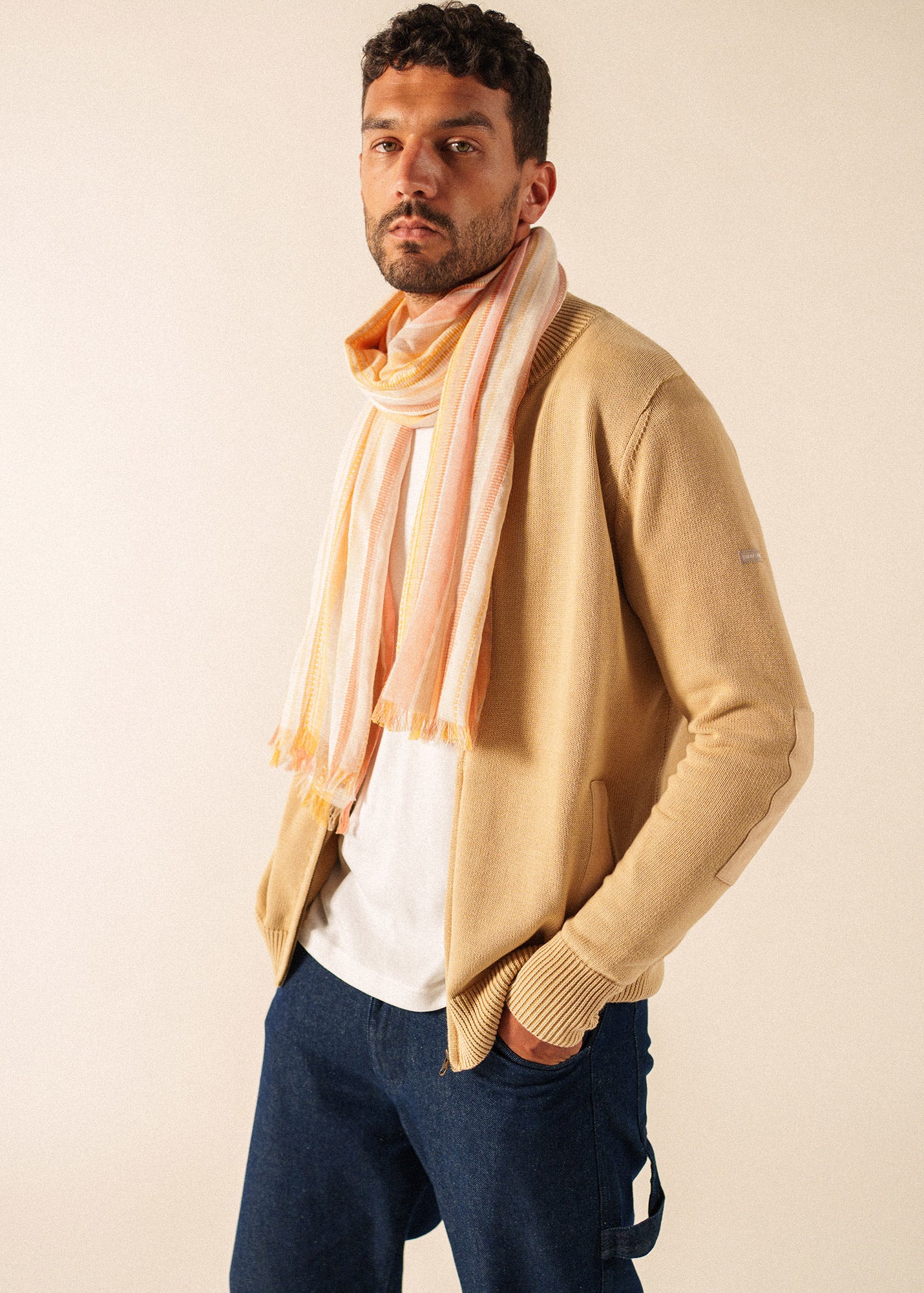 Foulard rayé multicolore (TERRES MELEES) - Image 2