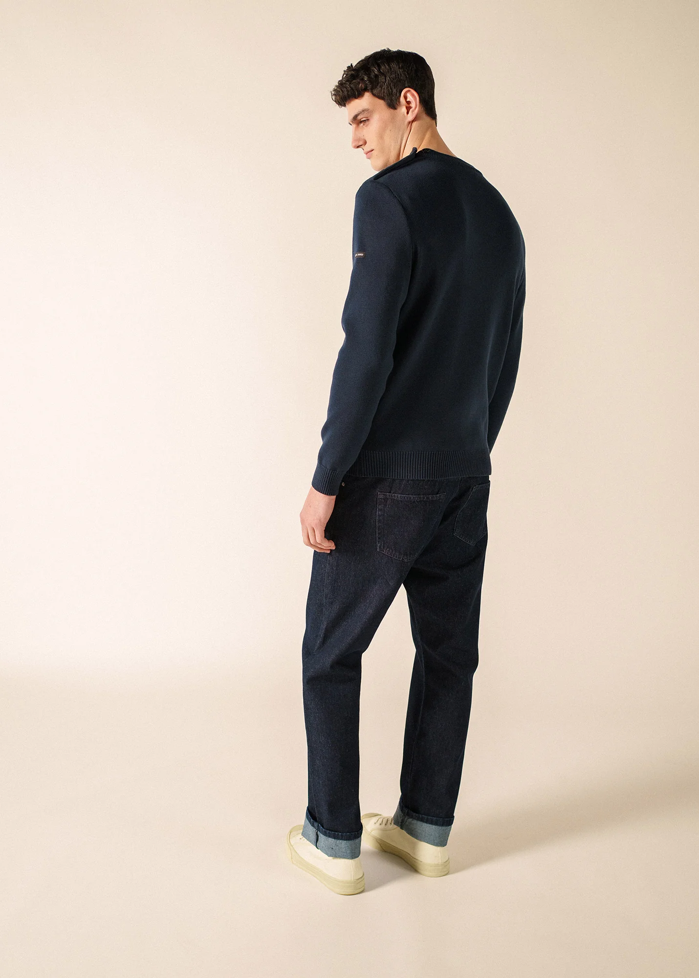 Pull marin Cancale coton (MARINE) - Image 2