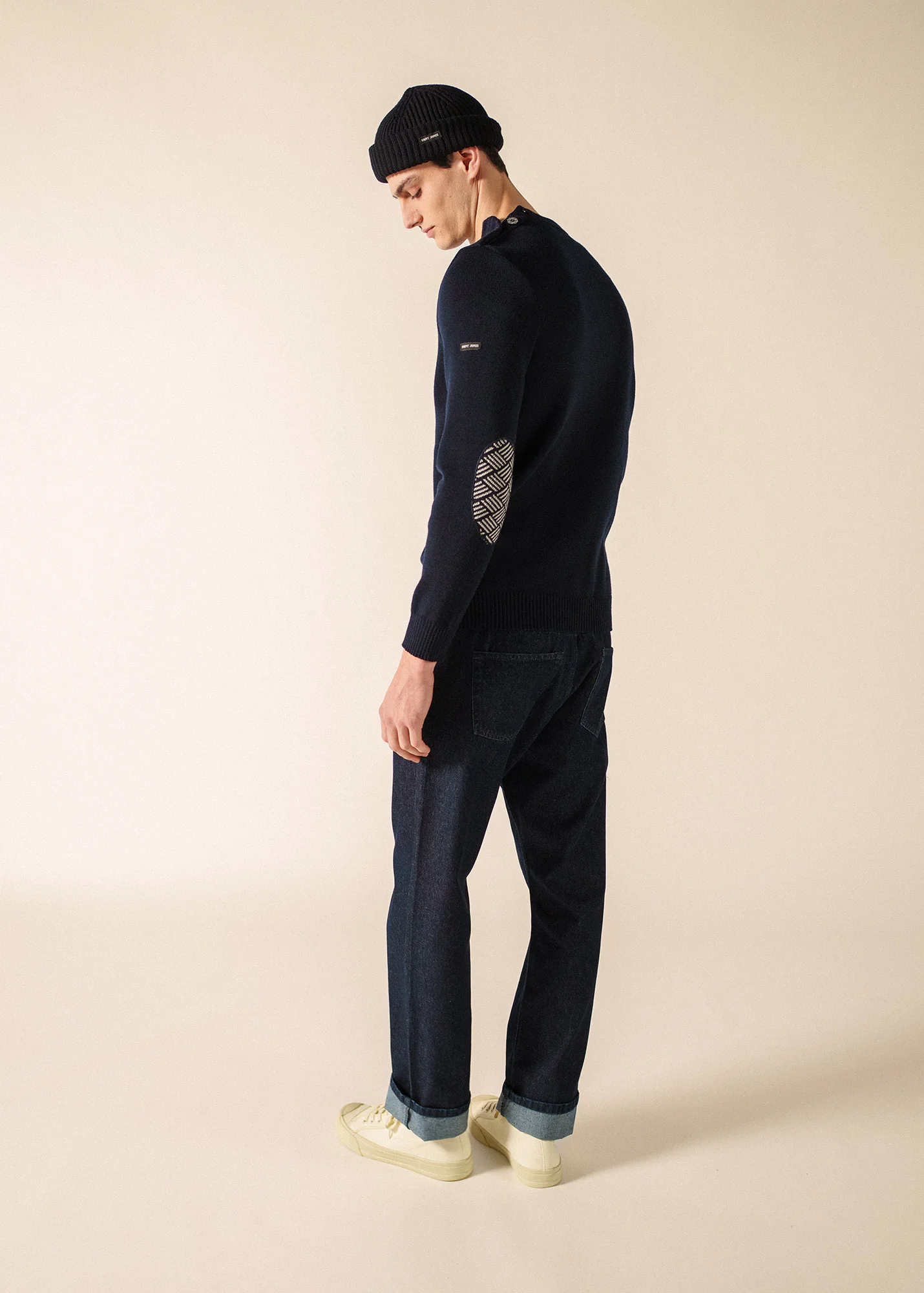 Pull marin Cancale Equipage (MARINE/ECRU) - Image 2