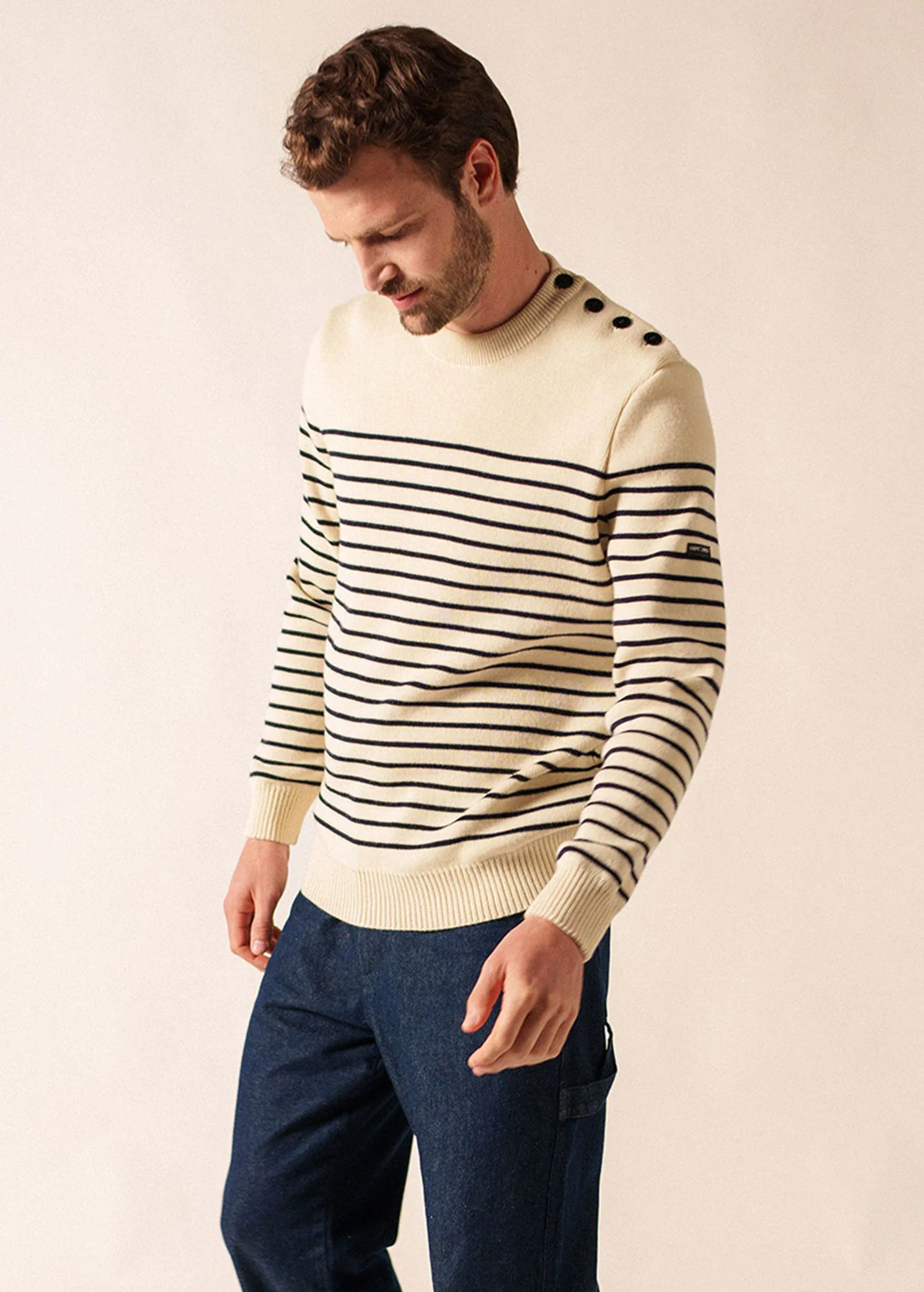 Pull marin Binic (ECRU/MARINE) - Image 3