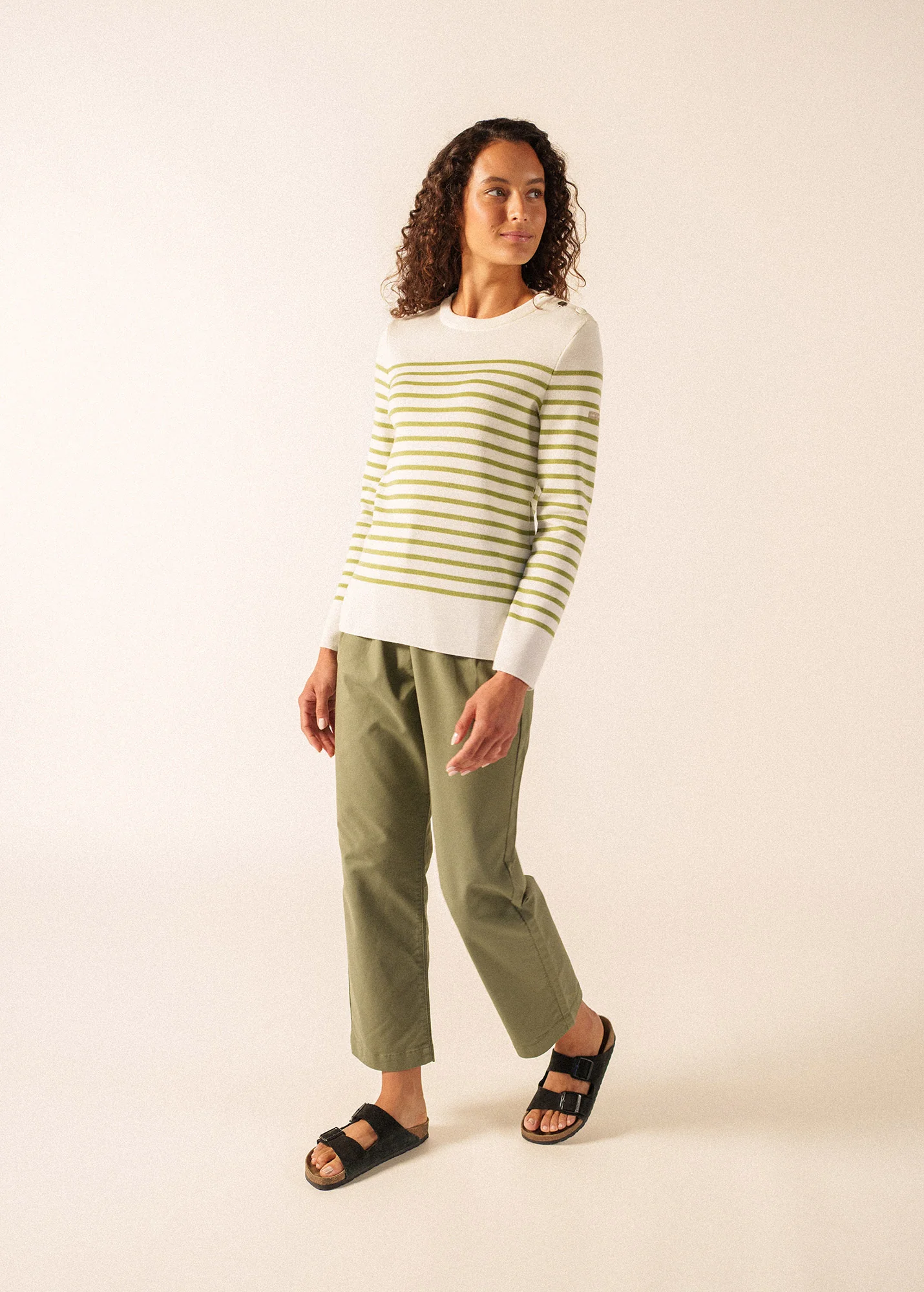 Pull marin Brégançon (BLANC/OIL)