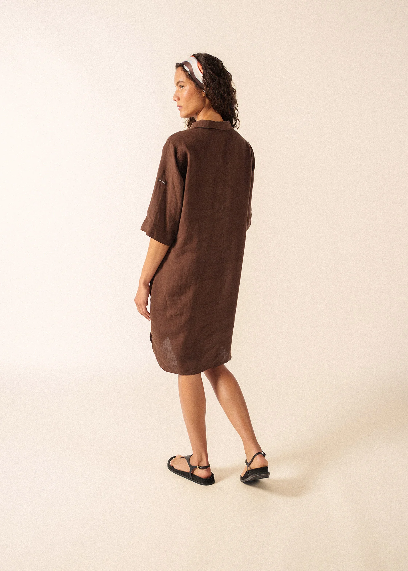 Robe Léonie lin (EXPRESSO) - Image 2