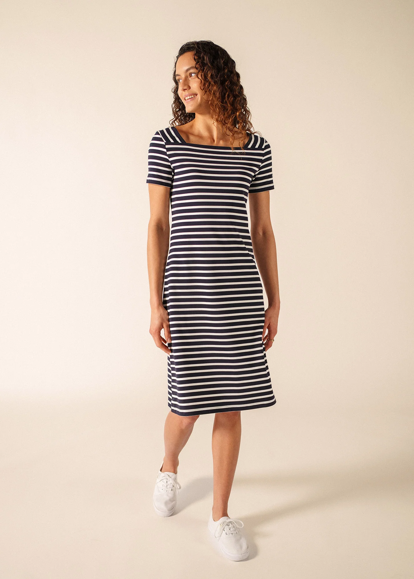 Robe Tolède (NAVY/NEIGE)