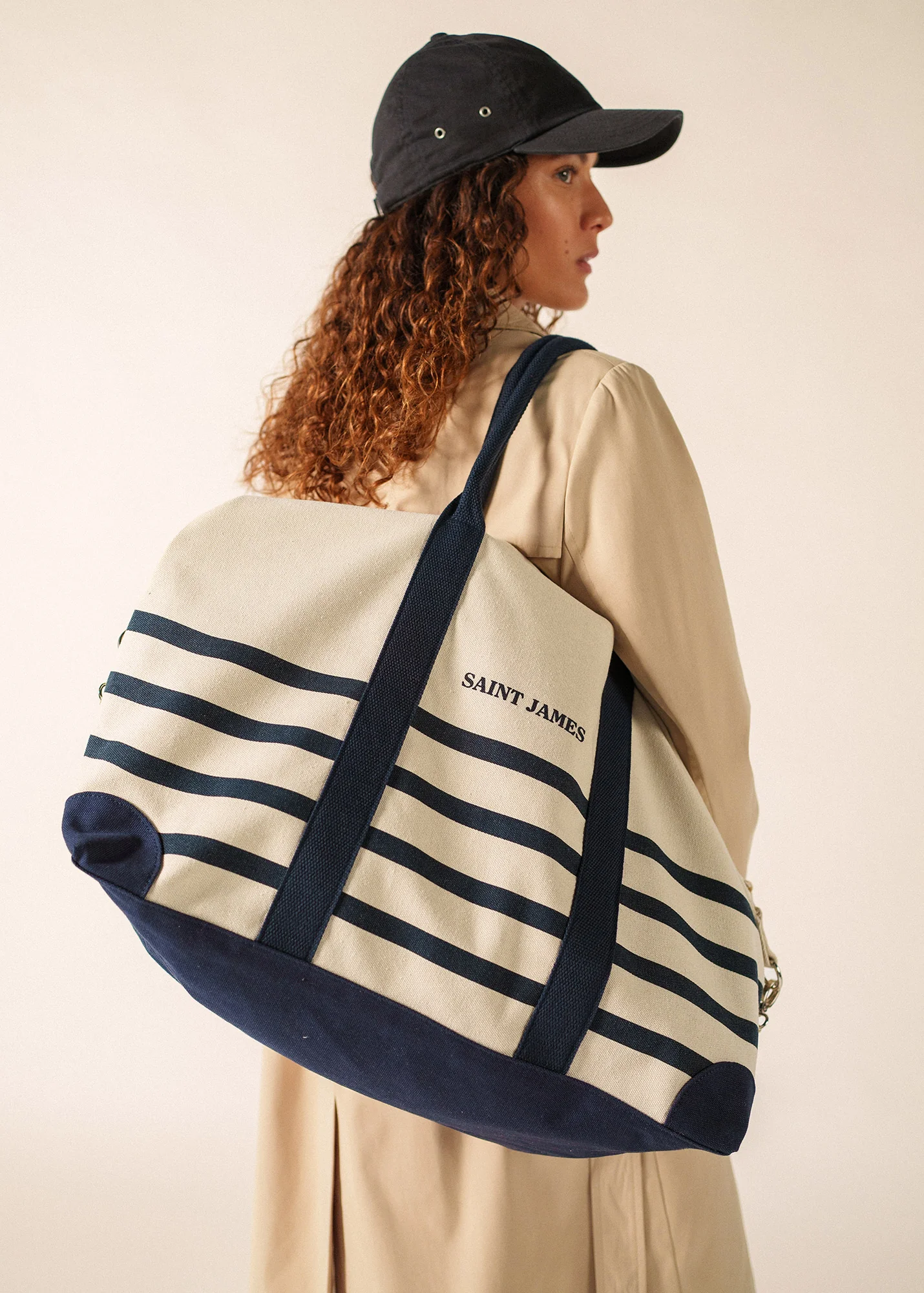 Sac Week-end (ECRU/MARINE) - Image 2
