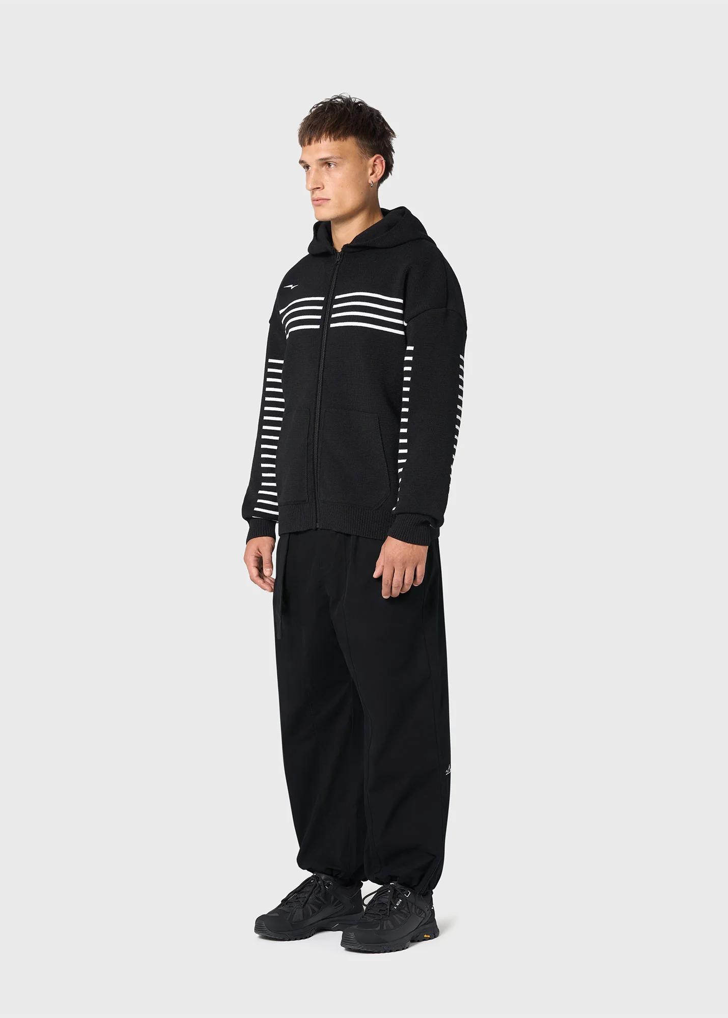 Sweat à capuche Kobourg - SAINT JAMES x AVNIER (NOIR/PHOSPHO)