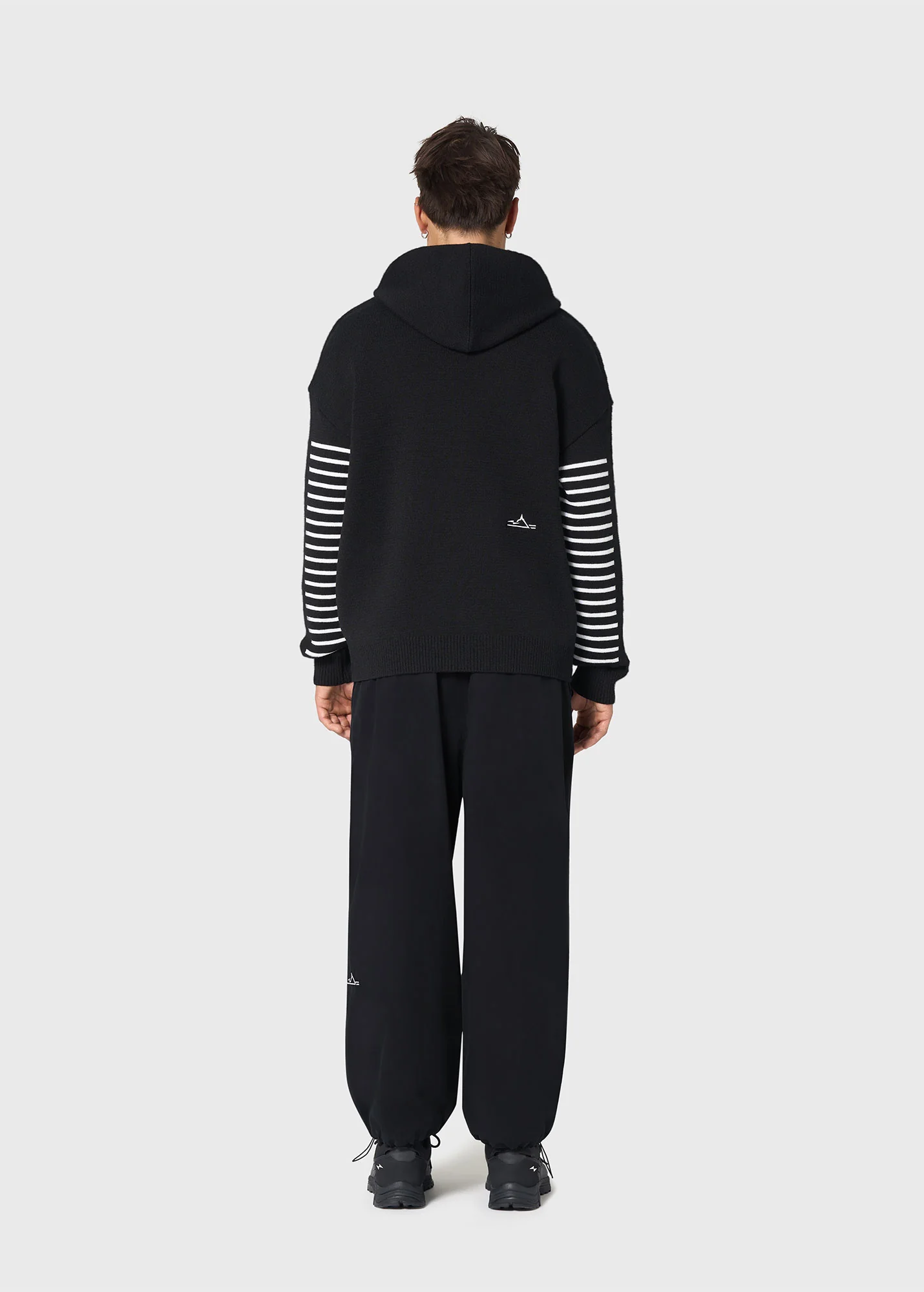 Sweat à capuche Kobourg - SAINT JAMES x AVNIER (NOIR/PHOSPHO) - Image 2