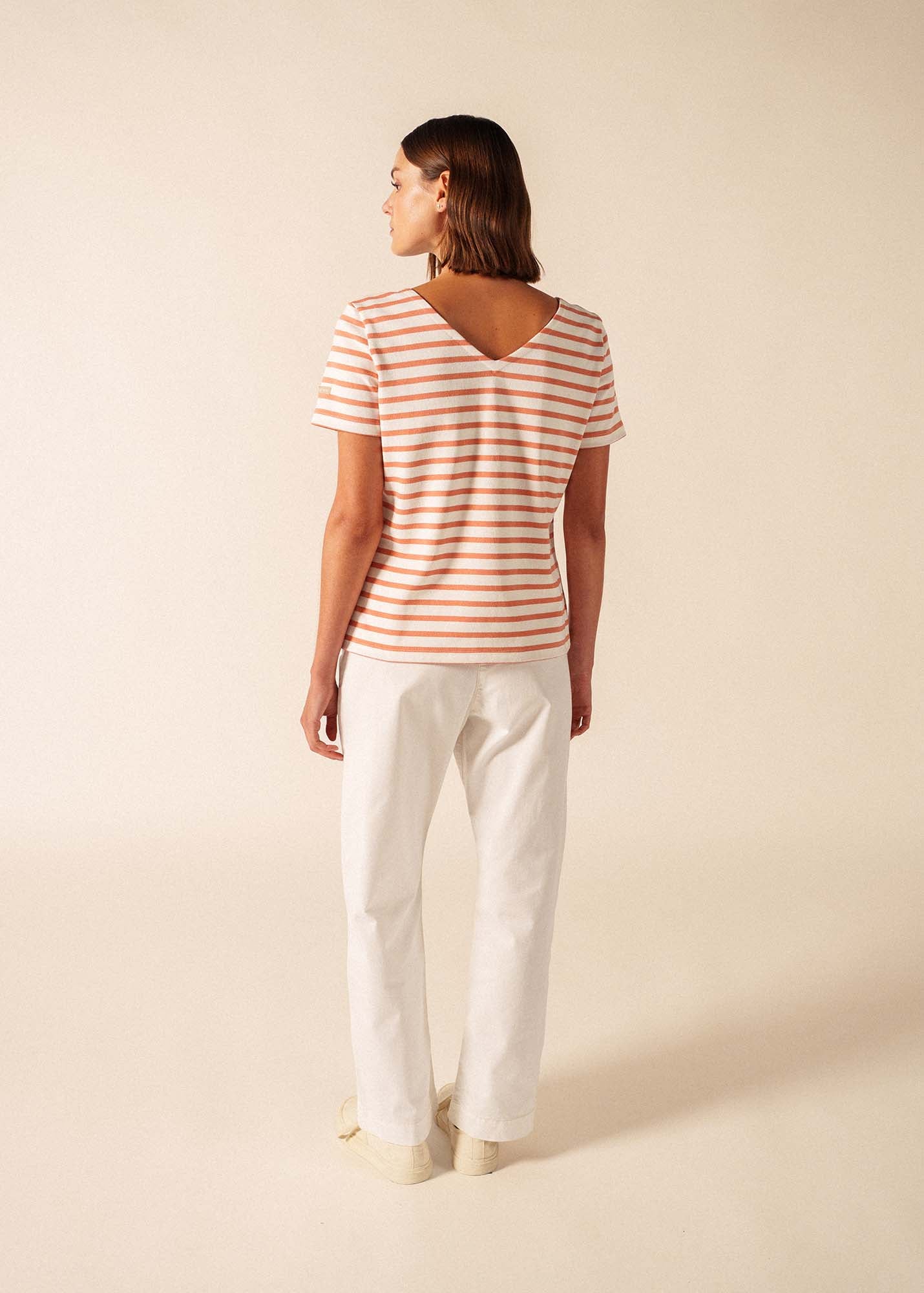 T-shirt Agon (NEIGE/ARGILE) - Image 2
